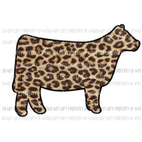 Leopard Cow Sublimation transfers Heat Transfer