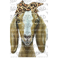 Leopard Goat Sublimation transfers Heat Transfer