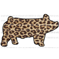 Leopard Pig Sublimation transfers Heat Transfer