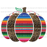 leopard Serape Pumpkin Sublimation transfers Heat Transfer