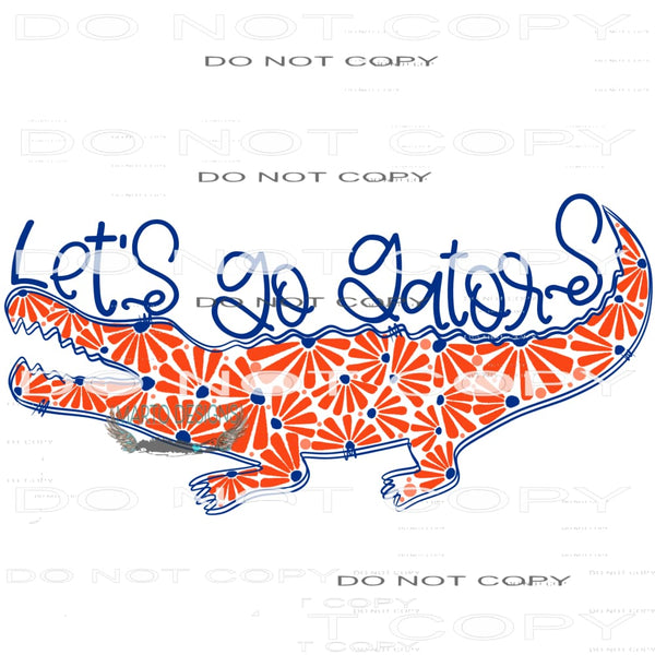 Let’s Go Gators #10156 Sublimation transfers - Heat Transfer