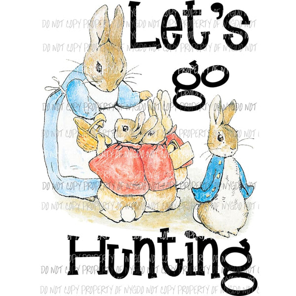 lets go hunting 3 Sublimation transfers Heat Transfer