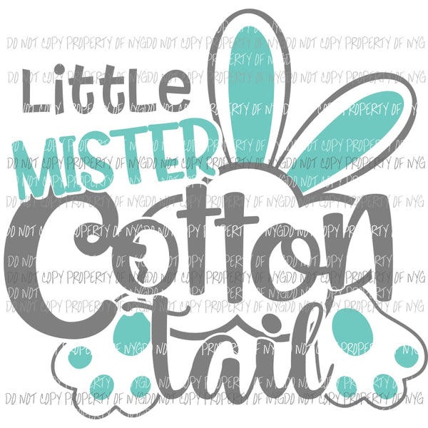 Little Mister Cotton Tail Sublimation transfers Heat Transfer