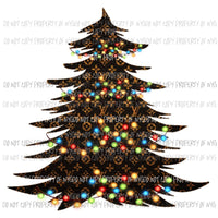 LV Christmas tree 5 Louis Sublimation transfers Heat Transfer