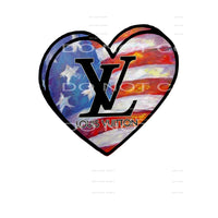 LV flag heart # 12110 Sublimation transfers - Heat Transfer