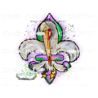 Mardi Gras Pelican #9804 Sublimation transfers - Heat