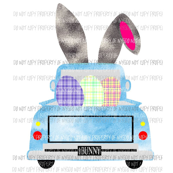 monogram easter truck boy Sublimation transfers Heat Transfer