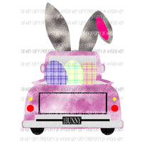 monogram easter truck girl Sublimation transfers Heat Transfer