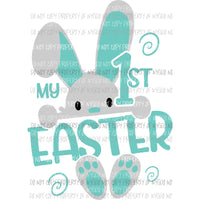 My 1st Easter Boy blue Sublimation transfers Heat Transfer