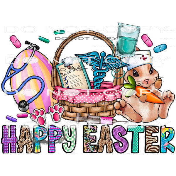 Nurse Happy Easter #9959 Sublimation transfers - Heat