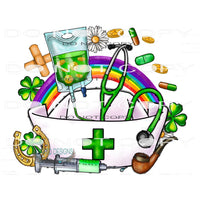 Nurse Hat St.Patricks Day #9732 Sublimation transfers - Heat