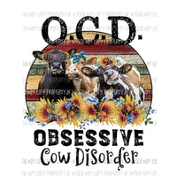 Obsessive Cow Disorder Sublimation transfers Heat Transfer