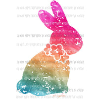 Ombre Easter Bunny 1 Sublimation transfers Heat Transfer