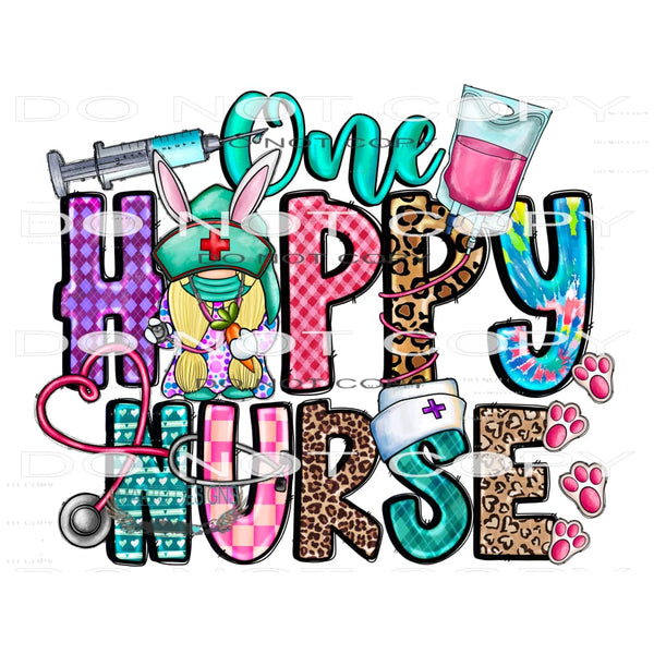 One Hoppy Nurse #9937 Sublimation transfers - Heat Transfer