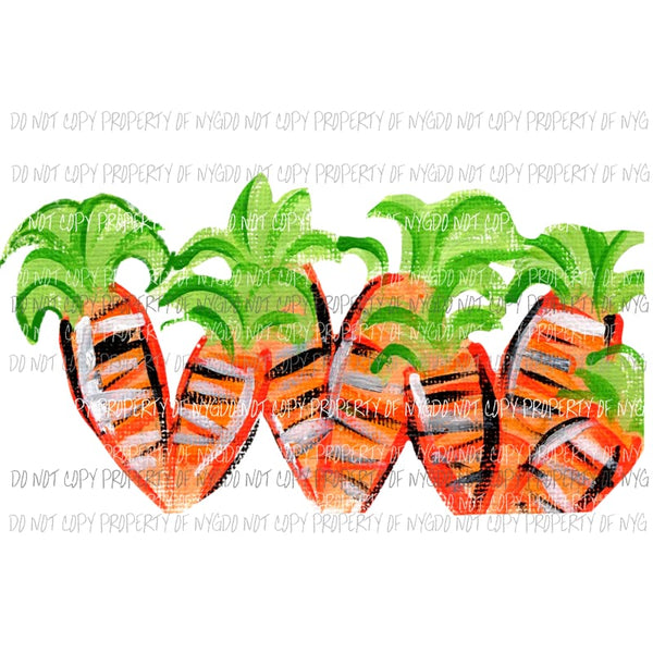 Orange Carrots Sublimation transfers Heat Transfer