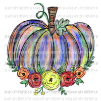 Painted Pumpkins flowers # 15 Sublimation transfers Heat Transfer