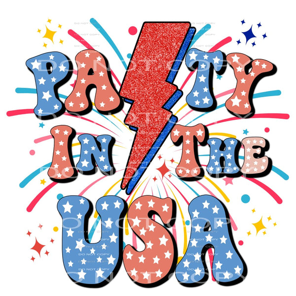 Party In The USA #5385 Sublimation transfers - Heat Transfer