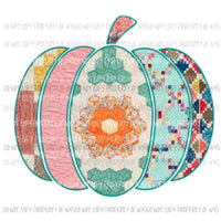 patchwork pumpkin Sublimation transfers Heat Transfer