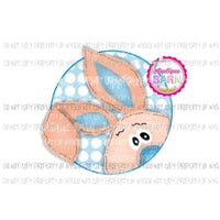 Peek a boo boy bunny easter Sublimation transfers Heat Transfer