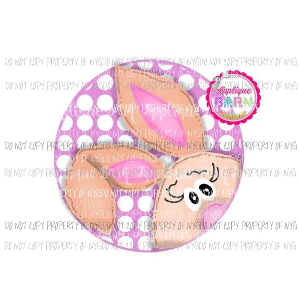 Peek a boo bunny easter Sublimation transfers Heat Transfer