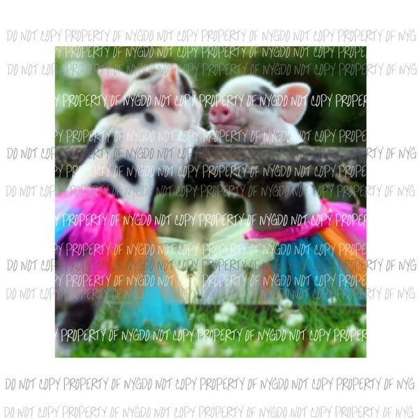 Pig Dancer Sublimation transfers Heat Transfer