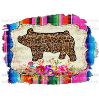 Pig serape background Sublimation transfers Heat Transfer