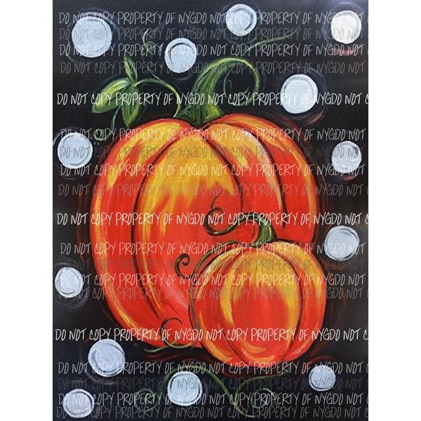 Pumpkin painting Sublimation transfers Heat Transfer