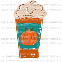 Pumpkin Spice Coffee Sublimation transfers Heat Transfer