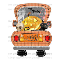 Pumpkin Truck BOO halloween Sublimation transfers Heat Transfer