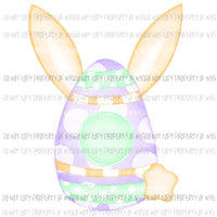 Purple Egg Bunny Ears Sublimation transfers Heat Transfer