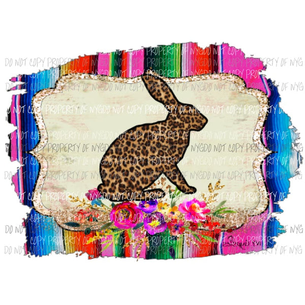 Rabbit serape background show Sublimation transfers Heat Transfer