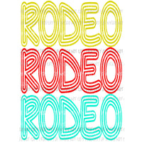 Rodeo Rodeo Rodeo Sublimation transfers Heat Transfer