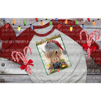 Santa Impostor 2 cow Sublimation transfers Heat Transfer