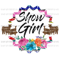 Show Girl all animals Sublimation transfers show animals Heat Transfer