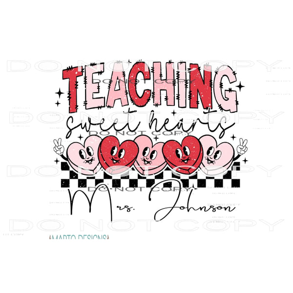 teaching sweethearts custom # 123124 Sublimation transfers -