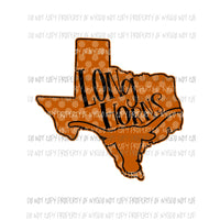 Texas Longhorns state Sublimation transfers Heat Transfer