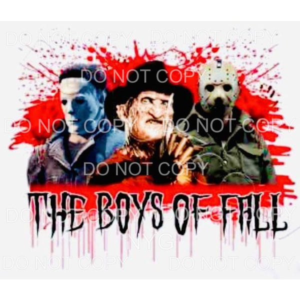 The Boys Of Fall Horror Movies Blood Splatter Jason Freddy 