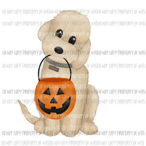 trick or treat dog Sublimation transfers Heat Transfer