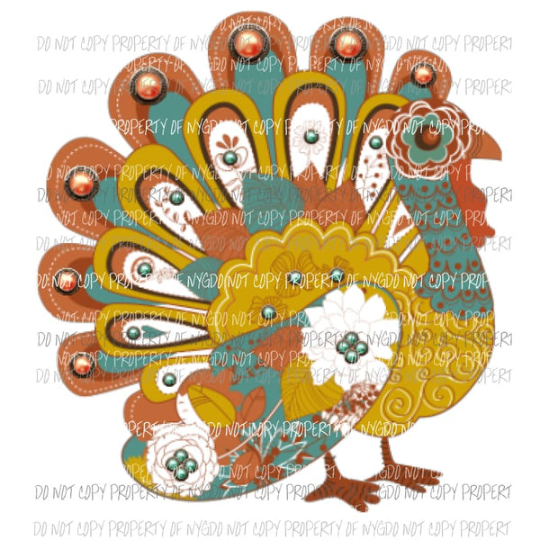 Turkey 3 Sublimation transfers Heat Transfer