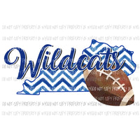 UK Kentucky Wildcats football chevron state Sublimation transfers Heat Transfer