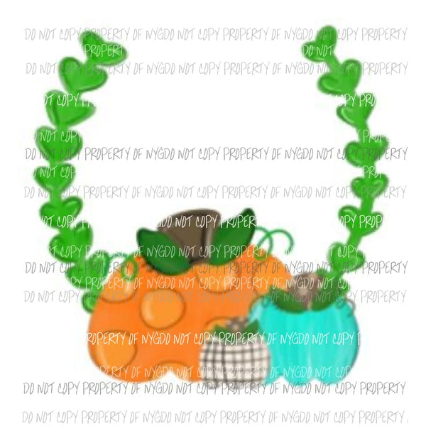 Vine Pumpkins Sublimation transfers Heat Transfer