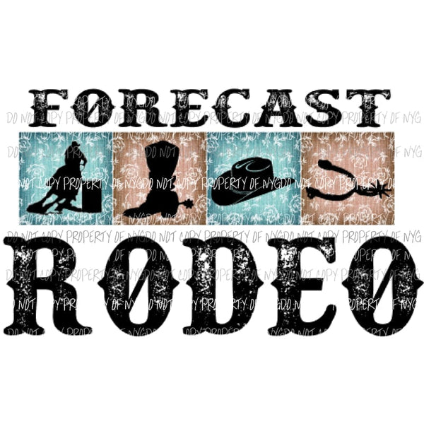 Weekend forecast Rodeo 3 Sublimation transfers Heat Transfer