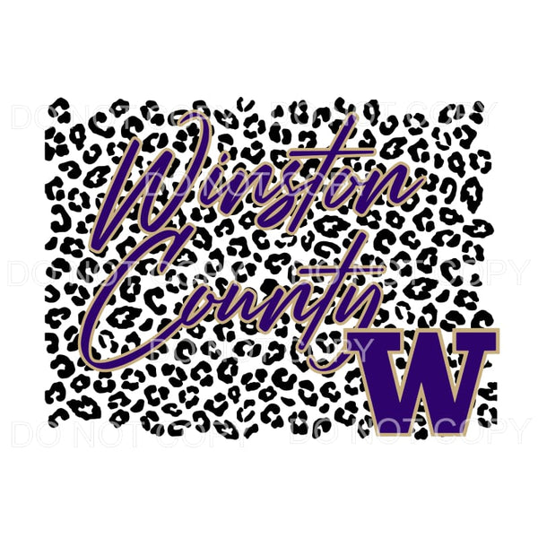 Winston County Leopard # 673 Sublimation transfers - Heat 