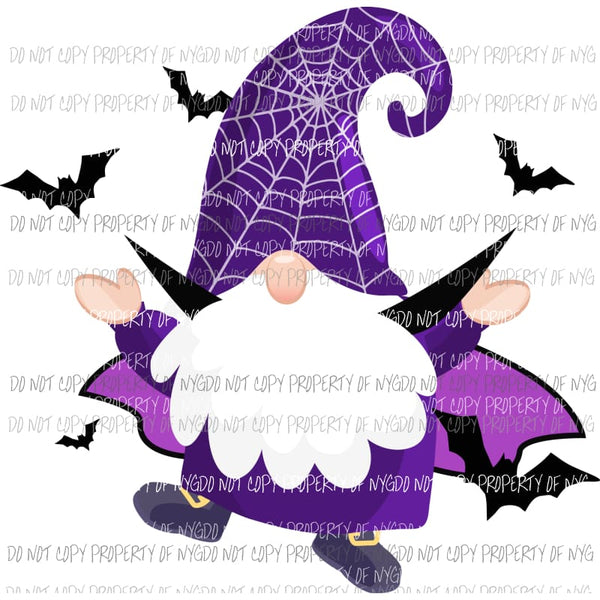 witch gnome 3 Sublimation transfers Heat Transfer