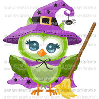 witch owl Sublimation transfers Heat Transfer