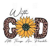 With god all things are possible # 355 Sublimation transfers