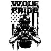 Wolf Pride Football Player Flag #94 Sublimation transfers - 