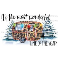 wonderful time of the year camper Sublimation transfers Heat Transfer