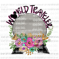 World Traveler Disney Hand Drawn Sublimation transfers Heat Transfer