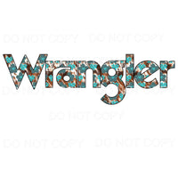 Wrangler Cowhide #2 Sublimation transfers - Heat Transfer